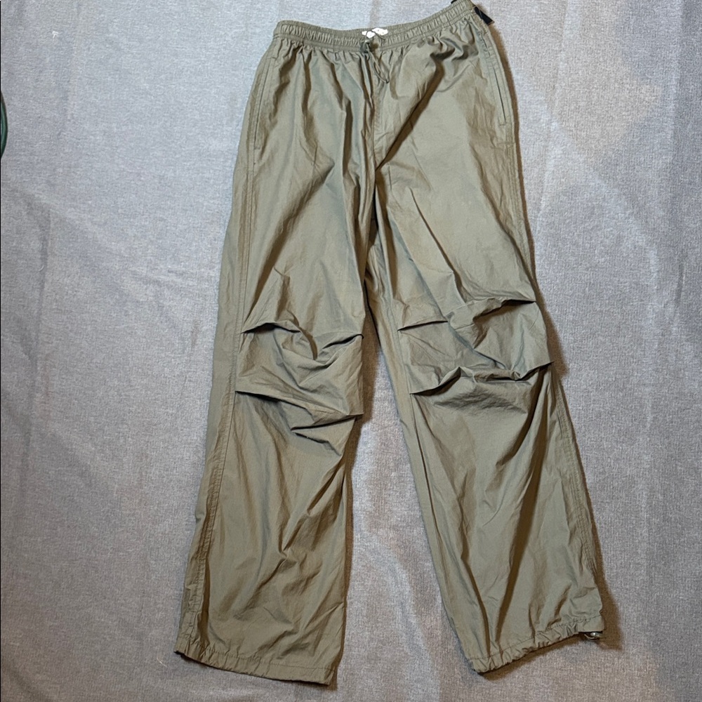 Ardene Love Olive Green Jogger Pants Elastic‎ String Waist and Cuffs Size SP